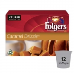 Folgers Caramel Drizzle K-Cup Coffee Pods 12 Count