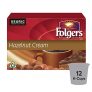 Folgers Hazelnut Cream K-Cup Coffee Pods 12 Count