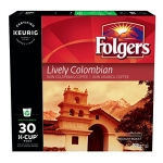 Folgers Lively Colombian K-Cup Coffee Pods 30 Count