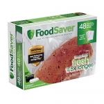 FoodSaver 8″x11″ 1 Qt, Pre-Cut Food Storage Bags (48 Bags)