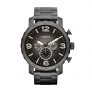 Fossil Men’s Nate Smoke Bracelet and Gunmetal Dial Watch