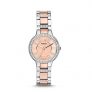 Fossil Women’s Virginia Stainless Steel Crystal-Accented Dress Quartz Watch