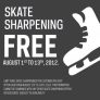 Free Skate Sharpening at Sport Chek Aug 1 – Aug 13