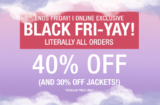 Garage Clothing Black Friday Sale