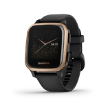 Garmin Venu Sq Music, Black and Rose Gold