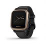Garmin Venu Sq Music, Black and Rose Gold