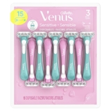 Gillette Venus Disposable Sensitive Womens Razors, 15 Count