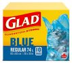 Glad Blue Recycling Bags – Regular 74 Litres – 10Ct