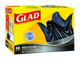 Glad Easy-Tie Regular Garbage Bags, 40 ct
