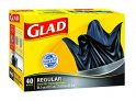Glad Easy-Tie Regular Garbage Bags, 40 ct