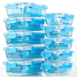 Glass Meal Prep Containers [10 Pack]