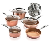 Gotham Steel Hammered Collection 10 Piece Premium Cookware