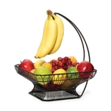 Gourmet Basics by Mikasa French Countryside Metal Fruit Basket with Banana Hook