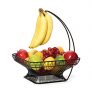 Gourmet Basics by Mikasa French Countryside Metal Fruit Basket with Banana Hook