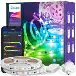 Govee 32.8ft RGBIC LED Strip Lights with Bluetooth Control, Segmented DIY, Intelligent Color Picking, Music Sync