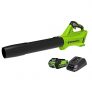 Greenworks Cordless Jet Blower, Battery and Charger Included