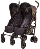 guzzie+Guss Twice Double Umbrella Stroller, Black