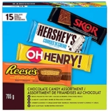 HERSHEY’S Assorted Variety Pack, 15 Bars