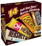 Hershey’s Full Size Bar Variety Pack, 14 Count 674 Gram