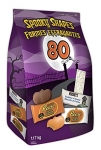 HERSHEY’S Halloween Chocolate Candy Assortment Bulk (Reese, White Chocolate Reese, Cookies ‘N’ Crème), Spooky Shapes, 80 Count