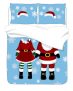 Holiday Time Mr & Mrs Claus Duvet Cover Set