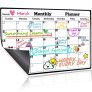 Homein Magnetic Dry Erase Calendar, 2019-2020 Monthly Planner