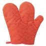 Homever Cotton Oven Mitts with Silicone, Heat Resistant to 464° F