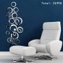 HOODDEAL 1 Set Acrylic Mirror Style Removable Decal Vinyl Art Wall Sticker Home Decor,24 PCS