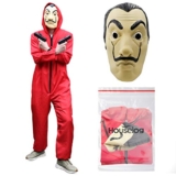 Houselog Dali La Casa De Papel Cosplay Money Heist Halloween Costumes with Mask