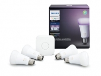 Hue White & Colour Ambiance A19 4 Pack Starter Kit (Compatible with Amazon Alexa, Apple Home Kit and Google Assistant)