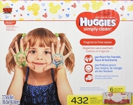 HUGGIES SIMPLY CLEAN Fragrance-Free Baby Wipes