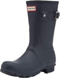 Hunter Original Short Boot Snow Boot, Navy Matte, Size 8