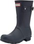 Hunter Original Short Boot Snow Boot, Navy Matte, Size 8