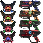 ArmoGear Infrared Laser Tag Guns and Vests – Laser Battle Mega Pack Set of 4