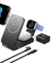INIU 3 in 1 Wireless Charging Station, Qi2 Certified Mag-Safe Travel Charger for Apple Devices