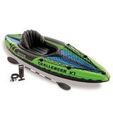 Intex Challenger K1 Kayak, 1-Person Inflatable Kayak Set with Aluminum Oars and High Output Air Pump