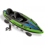 Intex Challenger K2 Kayak, 2-Person Inflatable Kayak Set with Aluminum Oars and High Output Air Pump
