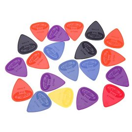 Jabey 0.71mm Projecting Nylon Guitar Picks Plectrums, 20pcs
