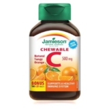 Jamieson Chewable Vitamin C 500 mg – Tangy Orange