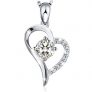 J.Rosée Silver The Beloved Heart Pendant Necklace