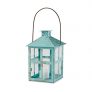 Kate Aspen Vintage Blue Distressed Large Lantern Candle Holder