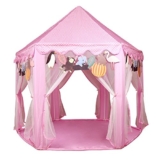 Kids Pink Princess Castle Playhouse Play Tent For Girls Indoor Outdoor