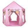 Kids Pink Princess Castle Playhouse Play Tent For Girls Indoor Outdoor