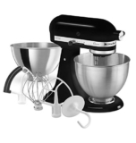 KitchenAid Classic Stand Mixer Bonus Value Bundle, 4.5 Quart Stand Mixer, Onyx Black
