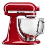 KitchenAid Artisan Mixer with Custom Hammered Bowl, Empire Red