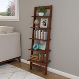 Lavish Home 5-Tier Ladder Bookshelf, Walnut