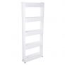 Lavish Home Mobile Shelving Unit Organizer, 5 Tier