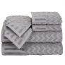 Lavish Home Chevron Egyptian Cotton 6-Piece Towel Set