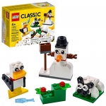 LEGO Classic Creative White Bricks Building Set with 3 Build Ideas