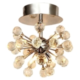 Lightess Ceiling Lighting Crystal Chandelier Lamp Modern Mini Style Pendant Lights Flush Mount Light Fixtures
